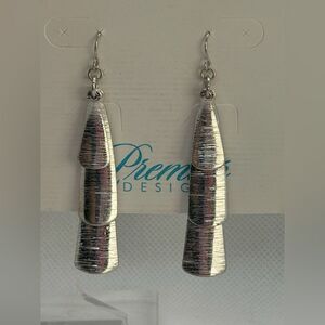 3For$20 Premier Designs Silver Textured Earrings